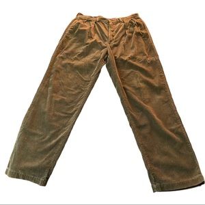 Polo Cords Ralph Lauren Golden Brown High-Rise Corduroy Pants Jeans Men 34x32